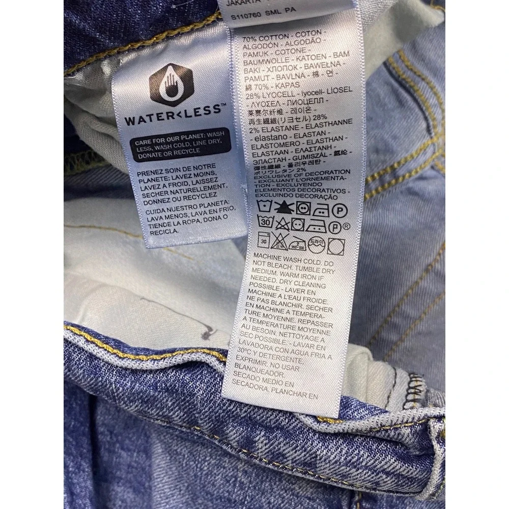 Levi 514 Straight Fit Jeans Mens 34x32 Blue Cotton Lyocell WaterLess Denim